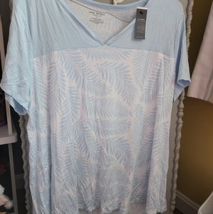 NWT Lane Bryant 14/16 Baby Blue Swing Tee